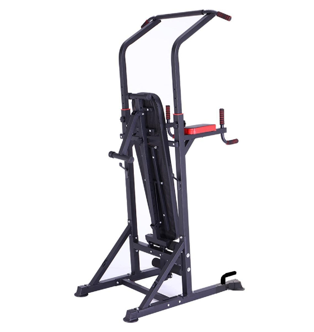 X Factor Power Tower 5 in 1 Home Gym Station with Weight Bench, Push-Up, Pull-Up &amp; Dip Stations Dip Stand Exercise Pull Up Bar,  Adjustable for Weight Lifting Workout Strength Training Power Rack