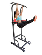X Factor Power Tower 5 in 1 Home Gym Station with Weight Bench, Push-Up, Pull-Up &amp; Dip Stations Dip Stand Exercise Pull Up Bar,  Adjustable for Weight Lifting Workout Strength Training Power Rack
