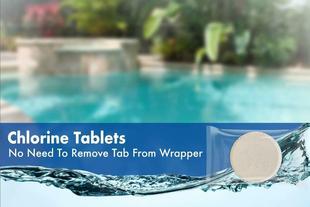 rx clear 3" inch 7 oz. stabilized chlorine swimming pool tablets (choose size)