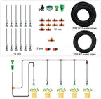 L-SHISM Plant Watering Devices 30m DIY Micro Irrigation System Garden Watering Kits Spray Sprinkler Irrigation for Agricultural Greenhouse Garden Plant for Garden,Patio Lawn,Flower Bed,Greenhouse