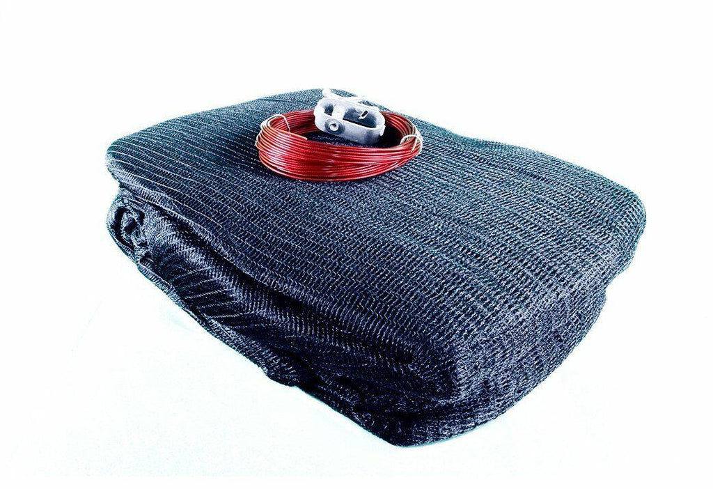 round leaf net and round supreme plus tan winter cover bundle (various sizes)