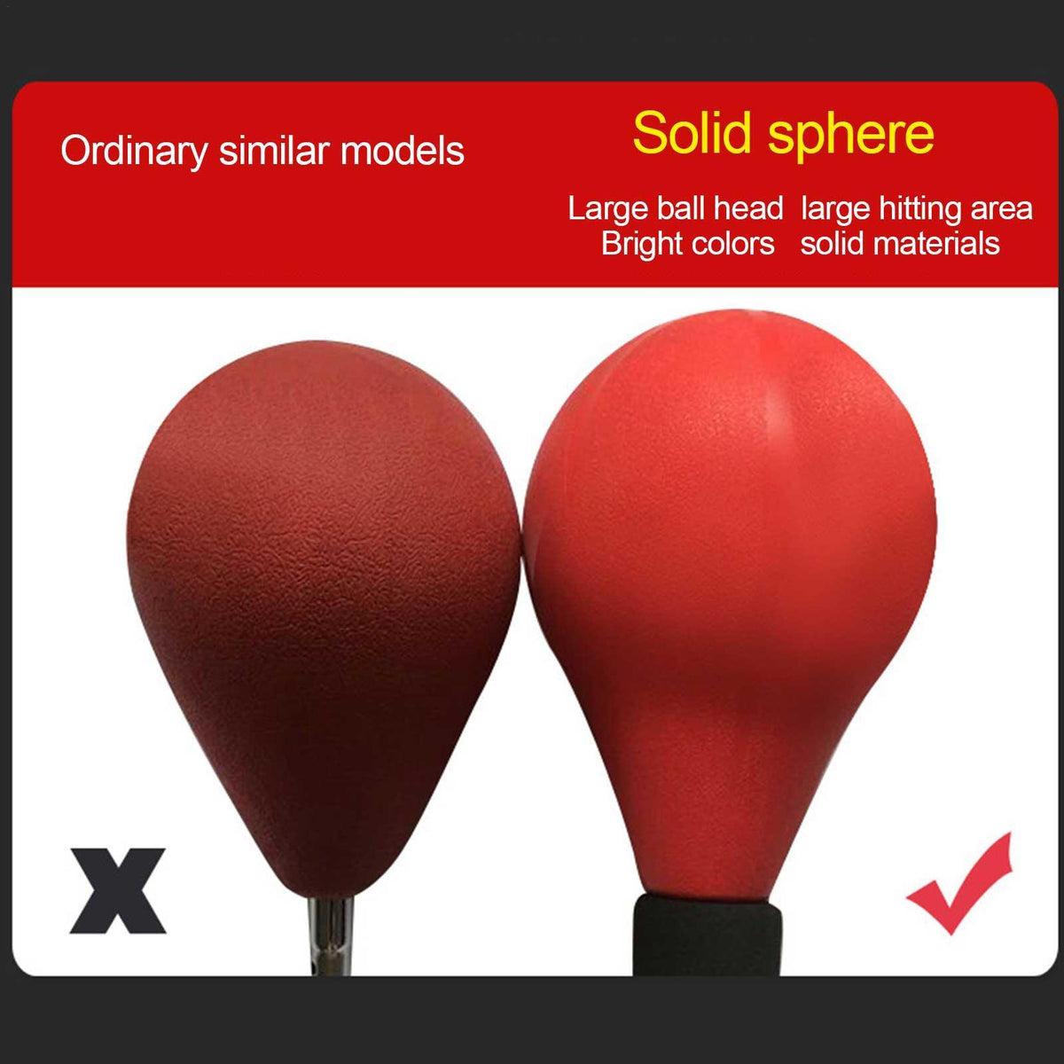 Reflex Bag Adjustable Height Standing Speed Punching Bag