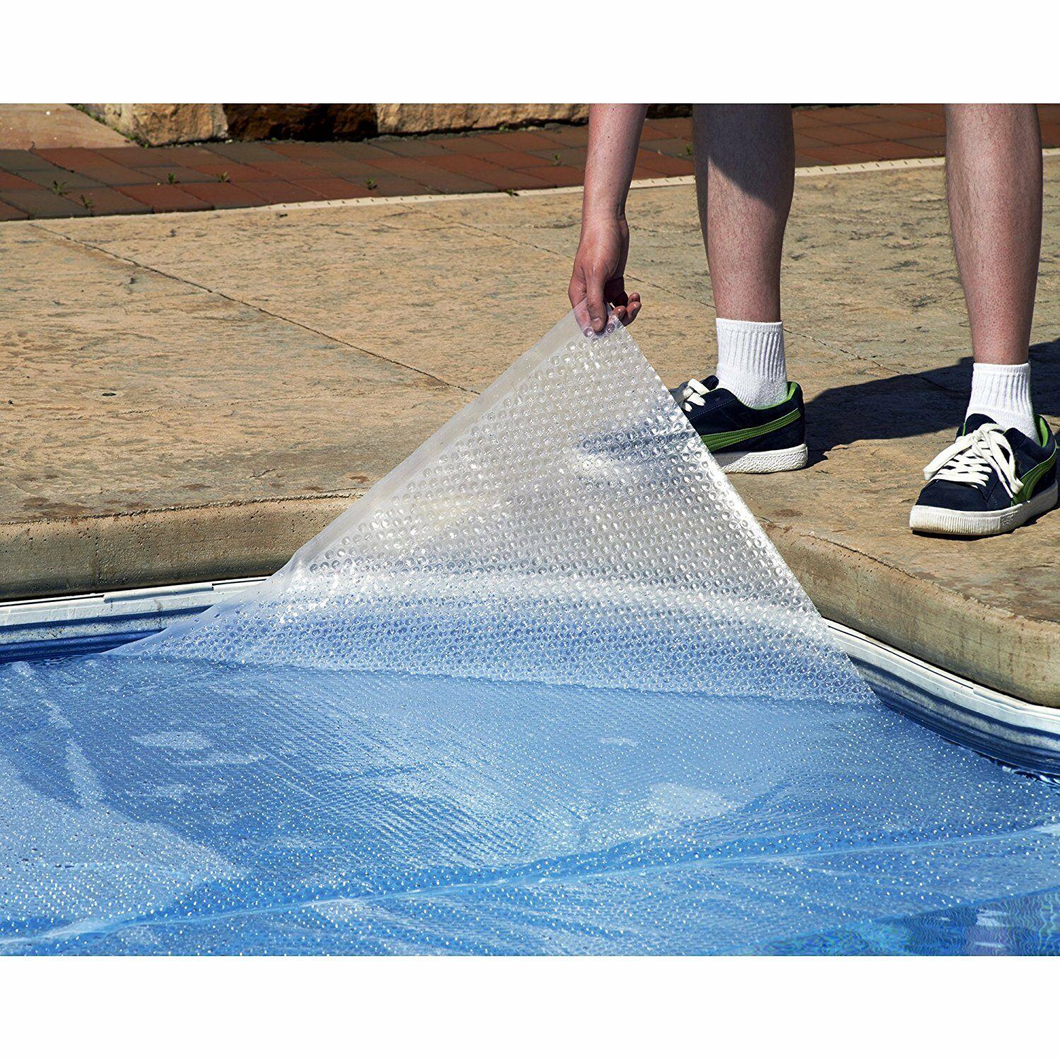 round swimming pool solar blanket 30ft clear thermal cover 12mil above ground