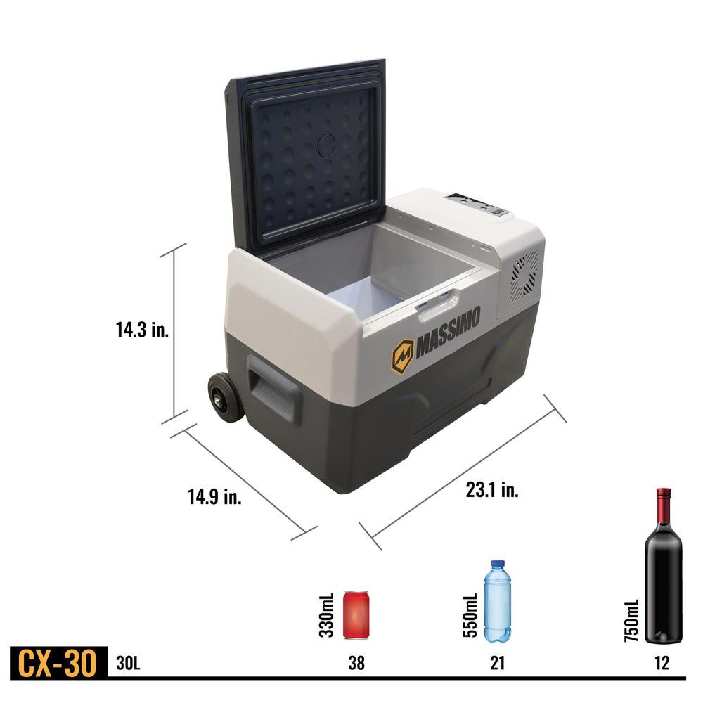 E-Kooler 32 qt. Electric Portable Cooler Mini Fridge