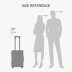 Carry on Luggage Airline Approved, Womens Suitcase, White Carry on Suitcase, 20 inch White Luggage with Spinner Wheels, Lightweight PC Luminous Textured Hardside Luggage, TSA Lock- Cream White