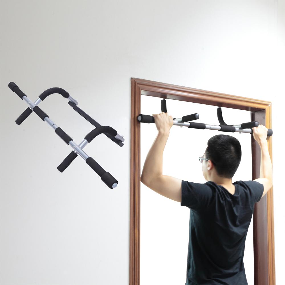 Linen Purity Door Pull-Ups Assistant Horizontal Bar, Household Adjustable Doorway Pull Up Bar Home Exercise Bar Upper Body Workout Bar Sit Ups and Dips, Fitness Gym Power Fitness Equipment