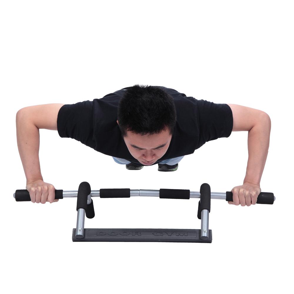Linen Purity Door Pull-Ups Assistant Horizontal Bar, Household Adjustable Doorway Pull Up Bar Home Exercise Bar Upper Body Workout Bar Sit Ups and Dips, Fitness Gym Power Fitness Equipment