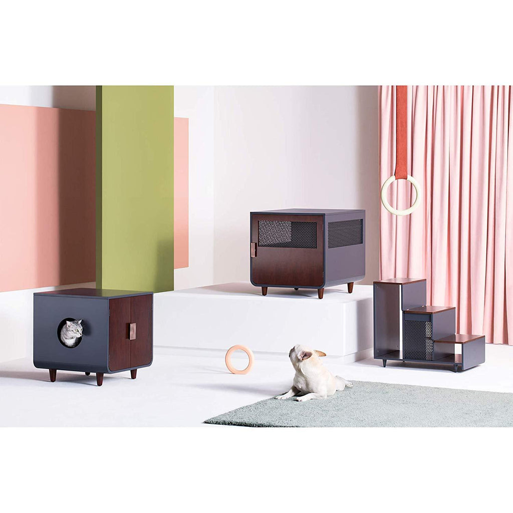 Staart - Radius Wooden Dog Crate - Mocha Walnut - Small