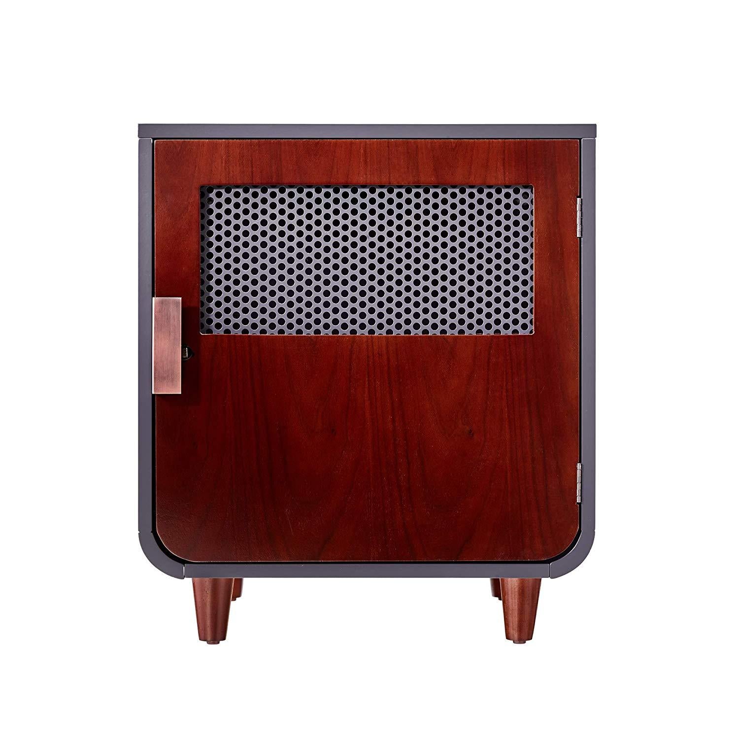 Staart - Radius Wooden Dog Crate - Mocha Walnut - Small