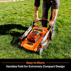 48V MAX Electric Lawn Mower, 19-inch Brushless Cordless Lawn Mower with 2X24V MAX 4.0Ah Battery and a Dual Charger-CLMF4819A