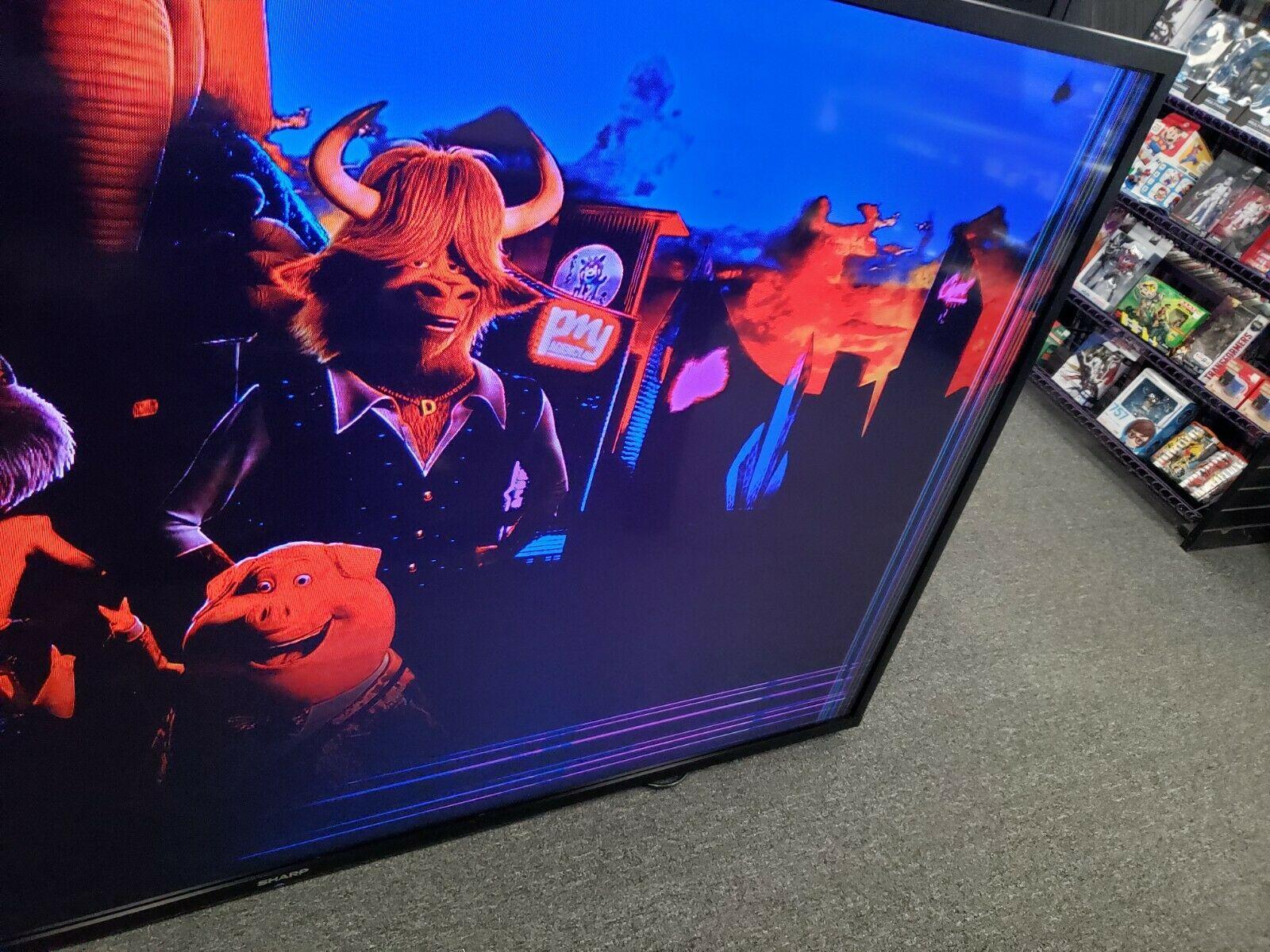 sharp aquos lc-90le657u 90" 1080p liquid crystal tv - for parts or repair only
