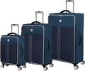 Filament 3 Piece Softside 8 Wheel Expandable Spinner Set, Moroccan Blue/Dress Blues, 3 Pc