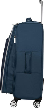 Filament 3 Piece Softside 8 Wheel Expandable Spinner Set, Moroccan Blue/Dress Blues, 3 Pc