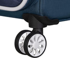 Filament 3 Piece Softside 8 Wheel Expandable Spinner Set, Moroccan Blue/Dress Blues, 3 Pc