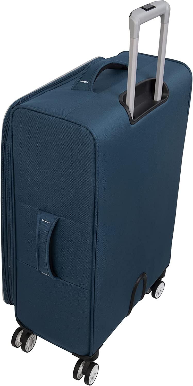 Filament 3 Piece Softside 8 Wheel Expandable Spinner Set, Moroccan Blue/Dress Blues, 3 Pc