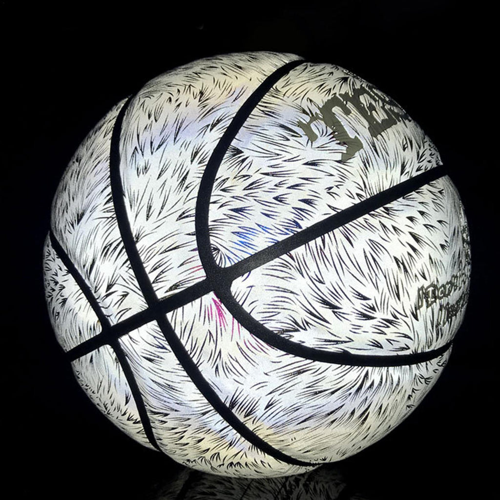 Lacyie Reflective Ball Night Glowing Basketball For Gifts n