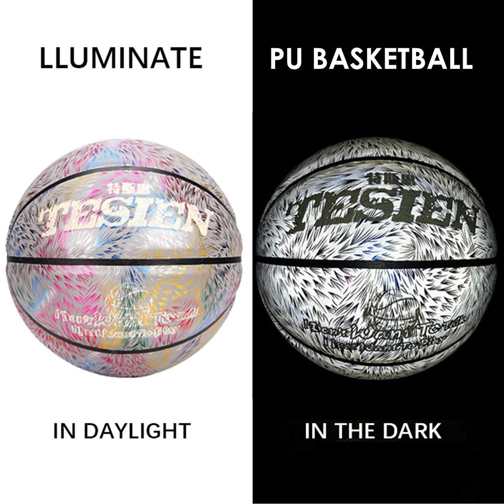 Lacyie Reflective Ball Night Glowing Basketball For Gifts n