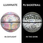 Lacyie Reflective Ball Night Glowing Basketball For Gifts n