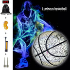 Lacyie Reflective Ball Night Glowing Basketball For Gifts n