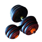 Adjustable Dumbbells Set, 66 lbs Weights Fitness Dumbbells Set with Long Connecting Rod Used As Barbell for Home Gym, Workout, Whole Body Training