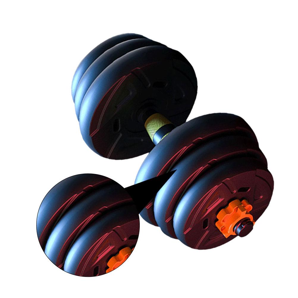 Adjustable Dumbbells Set, 66 lbs Weights Fitness Dumbbells Set with Long Connecting Rod Used As Barbell for Home Gym, Workout, Whole Body Training