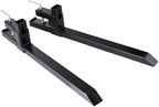 letra 43 inch clamp on pallet forks 1500lbs heavy duty pallet forks for loader bucket skid steer tractor