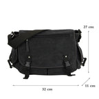 Large Vintage Canvas Messenger Bag