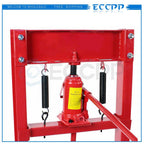 ECCPP Hydraulic Shop Press 12-Ton Bench Top Mount with Plates H Frame Jack Stand