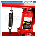 ECCPP Hydraulic Shop Press 12-Ton Bench Top Mount with Plates H Frame Jack Stand