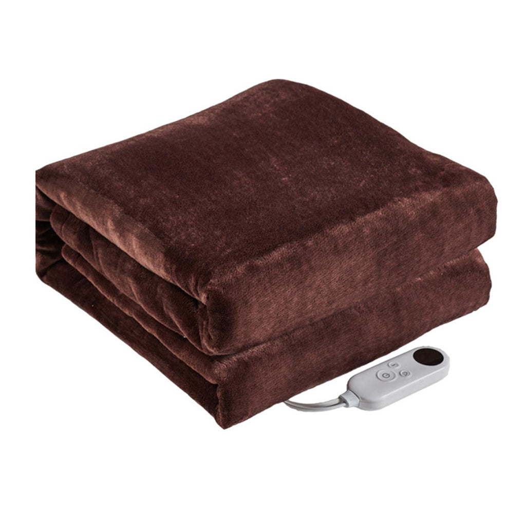 Huasheng Electric Blanket Adjustable Temperature Fast Heating-up Plush Heating Flannel Throw Blanket Bedroom Bedding for Cold Weather