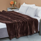 Electric Blanket Adjustable Temperature Fast Heating-up Plush Heating Flannel Throw Blanket Bedroom Bedding for Cold Weather