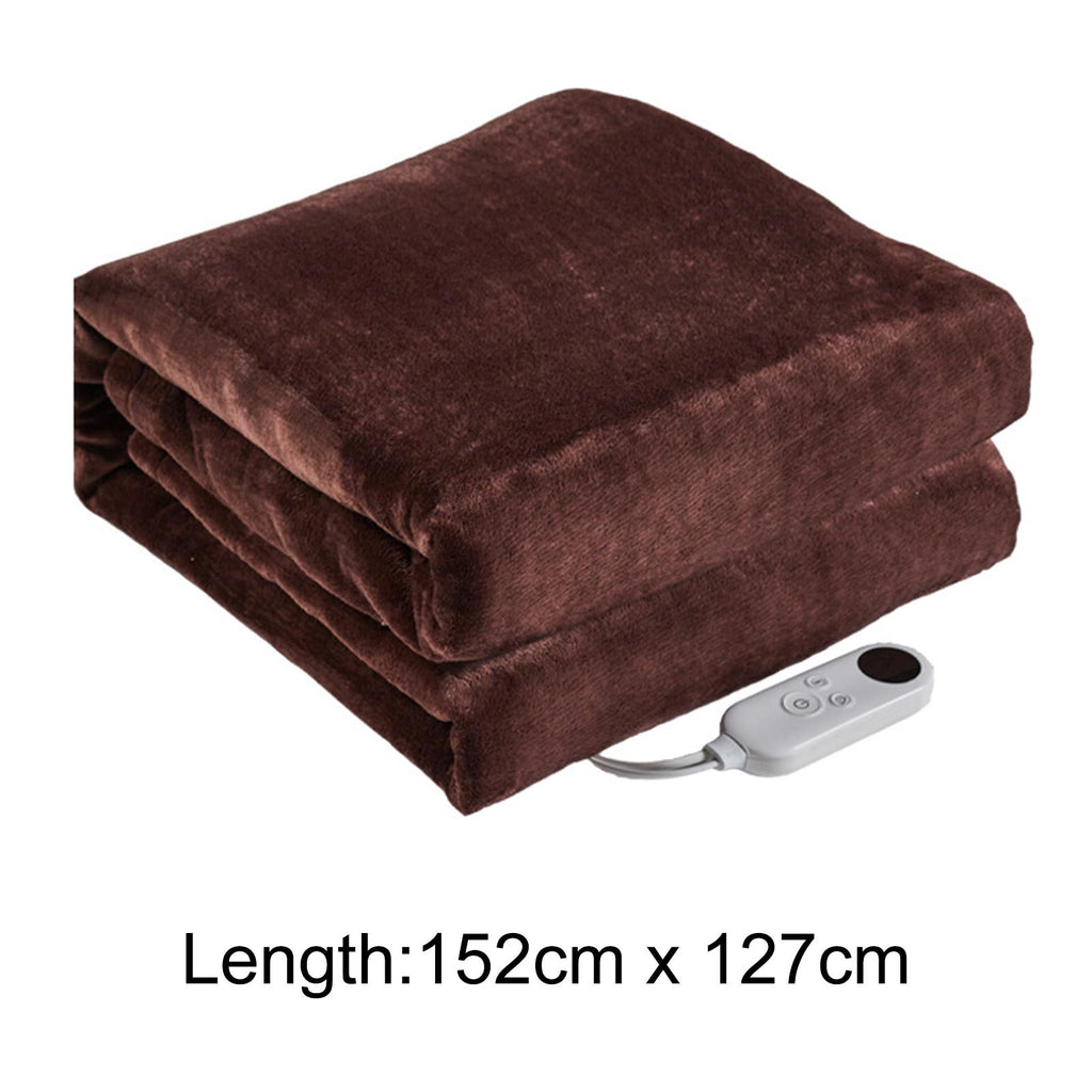 Huasheng Electric Blanket Adjustable Temperature Fast Heating-up Plush Heating Flannel Throw Blanket Bedroom Bedding for Cold Weather