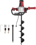 vevor electric post hole digger, 1500 w 1.6 hp electric auger powerhead, 39'' electric earth digger, compatible with earth auger bit or ice bit, for post hole digging, drilling, tree planting