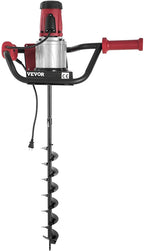 vevor electric post hole digger, 1500 w 1.6 hp electric auger powerhead, 39'' electric earth digger, compatible with earth auger bit or ice bit, for post hole digging, drilling, tree planting