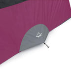 Straight Wall 14 ft. x 10 ft. 10-Person Cabin Tent with 2 Rooms and Rainfly in Red