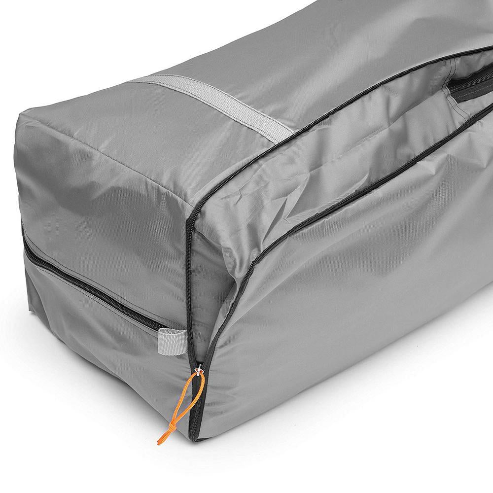 Straight Wall 14 ft. x 10 ft. 10-Person Cabin Tent with 2 Rooms and Rainfly in Red