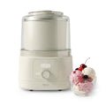 Ice Cream Maker, 2 Quart Double-Insulated Freezer Bowl, Sorbet & Frozen Yogurt, Ready in 20 Minutes, Mix-Ins Chute, Easy to Clean, Linen Cream