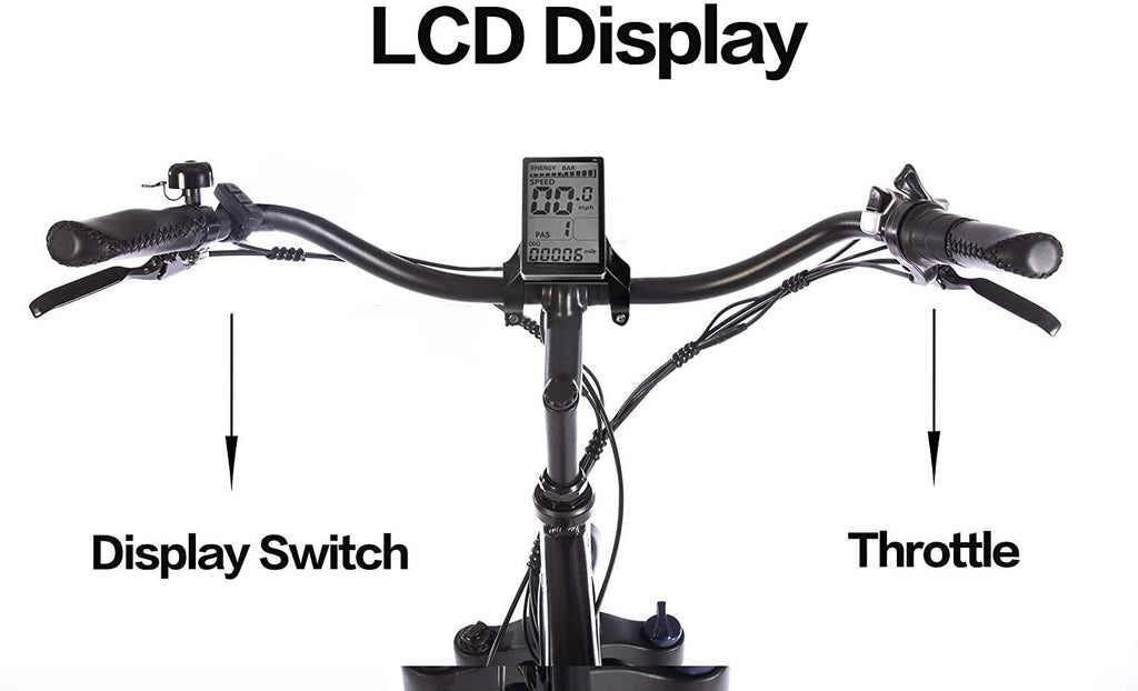 48V500W13Ah 26" Step-Over Beach Cruiser Electric Bicycle City E-Bike Mountain Bike (White)