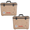 30 qt. Leak Proof Compact Lightweight Cooler and Drybox, Grassland in Brown (2-Pack)