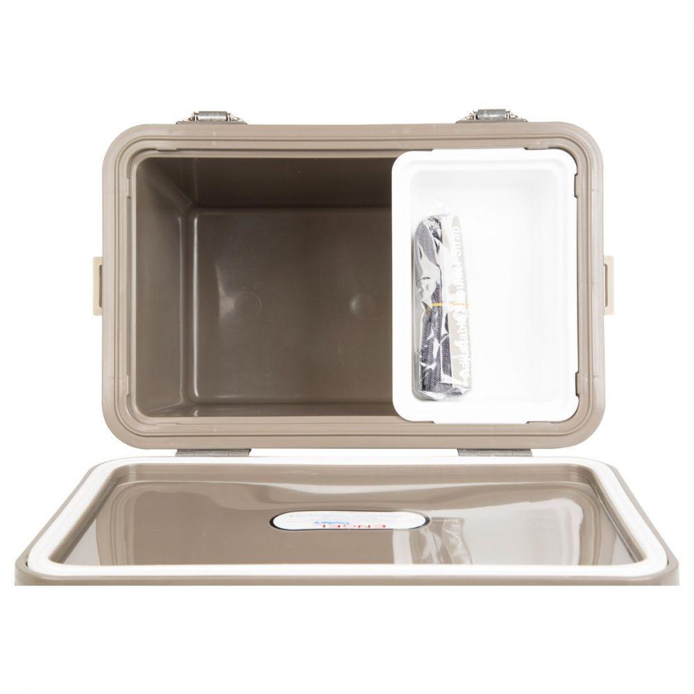 30 qt. Leak Proof Compact Lightweight Cooler and Drybox, Grassland in Brown (2-Pack)