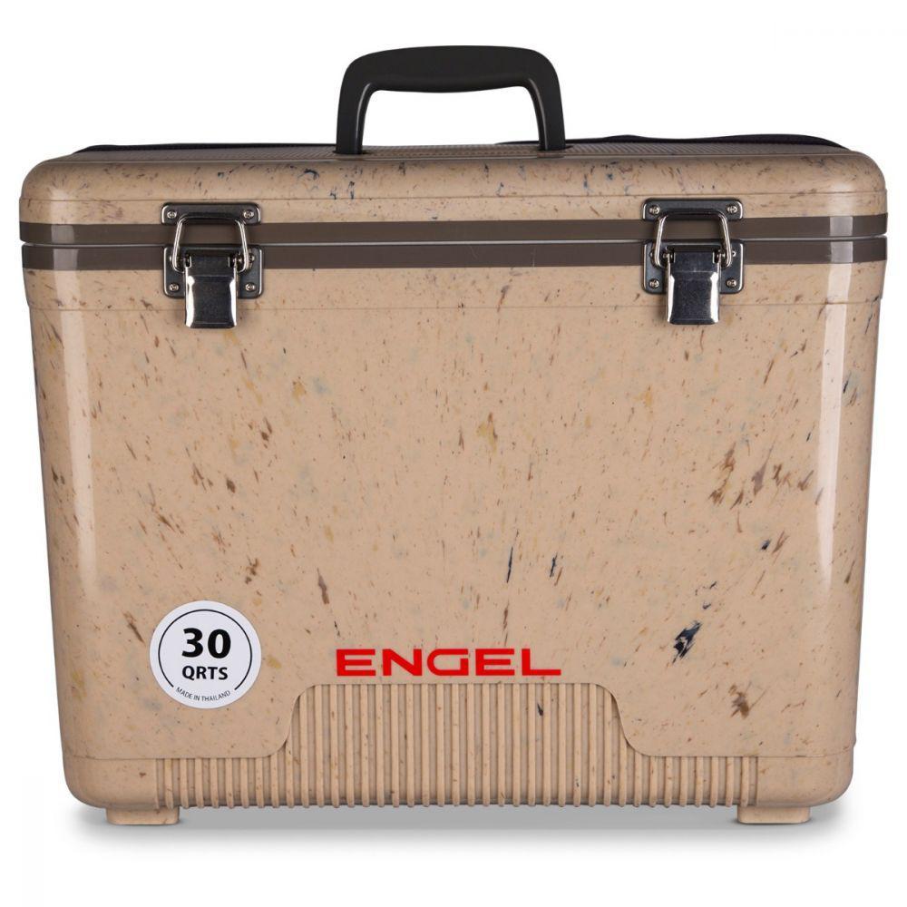30 qt. Leak Proof Compact Lightweight Cooler and Drybox, Grassland in Brown (2-Pack)