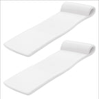 TRC Recreation Sunsation 70 Inch Thick Foam Raft Lounger Mat Pool Float (2 Pack)