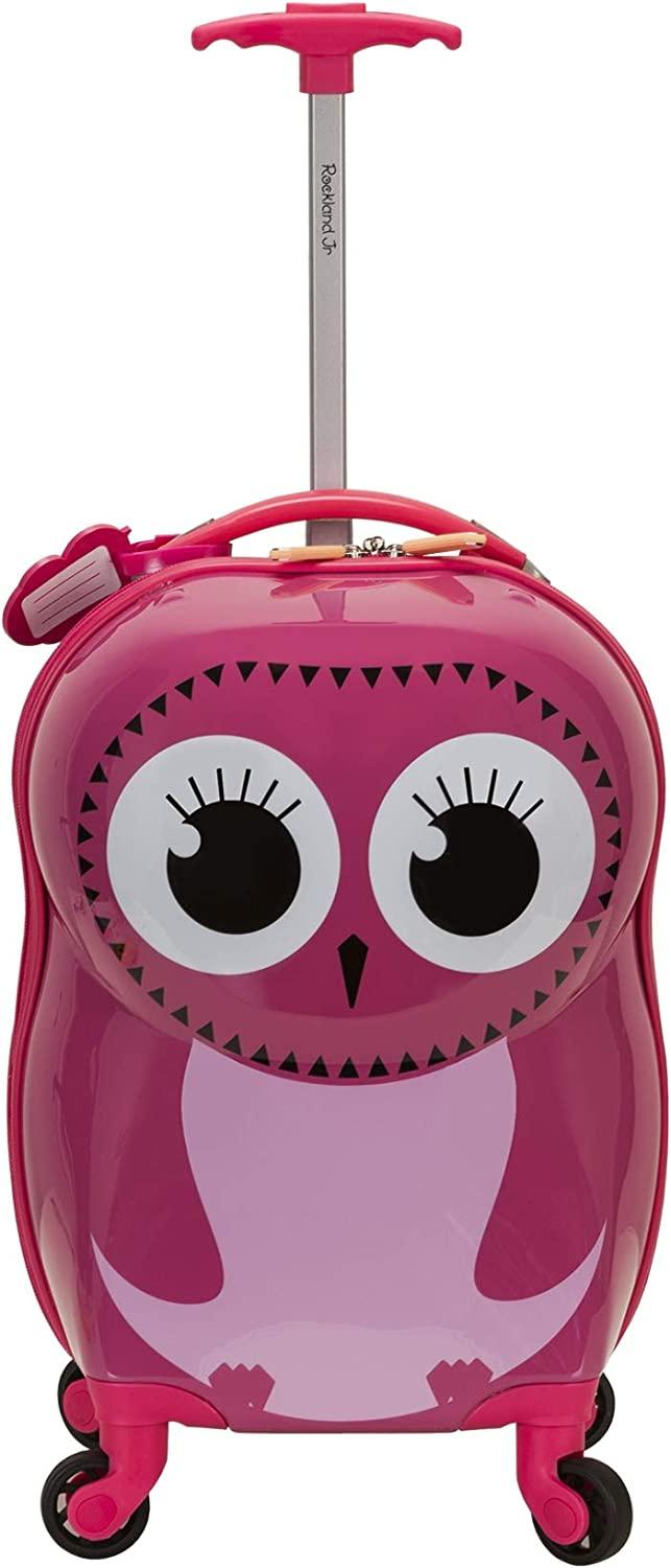 Jr. Kids' My First Hardside Spinner Luggage, Owl, Carry-On 19-Inch