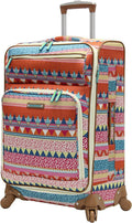 Midsize 24" Expandable  Pattern Luggage With Spinner Wheels (24in, On the Prowl)