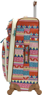 Midsize 24" Expandable  Pattern Luggage With Spinner Wheels (24in, On the Prowl)