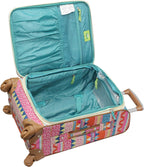 Midsize 24" Expandable  Pattern Luggage With Spinner Wheels (24in, On the Prowl)
