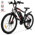 APETHS 26 In. Electric Bike, 21 Speed Electric Mountain Bike, 350W Brushless Motor, 36V or 10.4Ah Removable Lithium-Ion Battery, Aluminum Frame, Center LCD Meter