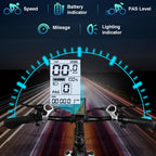 APETHS 26 inch Electric Bike, 21 Speed Electric Mountain Bike, 350W Brushless Motor, 36V or 10.4Ah Removable Lithium-Ion Battery, Aluminum Frame, Center LCD Meter