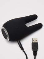 Mantric Rechargeable Dual Tip Clitoral Vibrator, Black