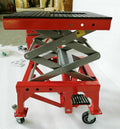 300lb Motorcycle Hydraulic Scissor Floor Jack Lift Hoist Center Lift Repaird